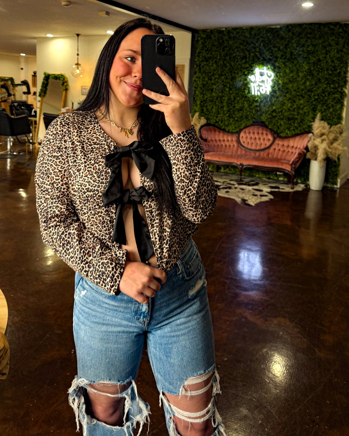 Cheetah Dreams Bow Top