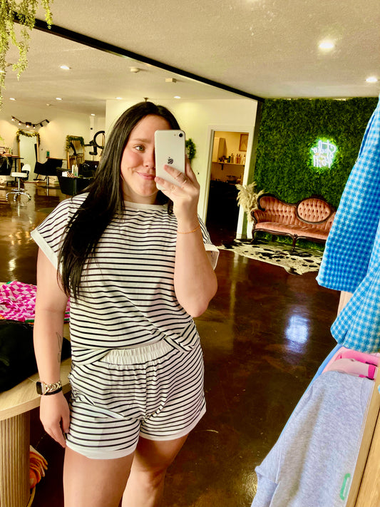 Sailor Striped Short Set