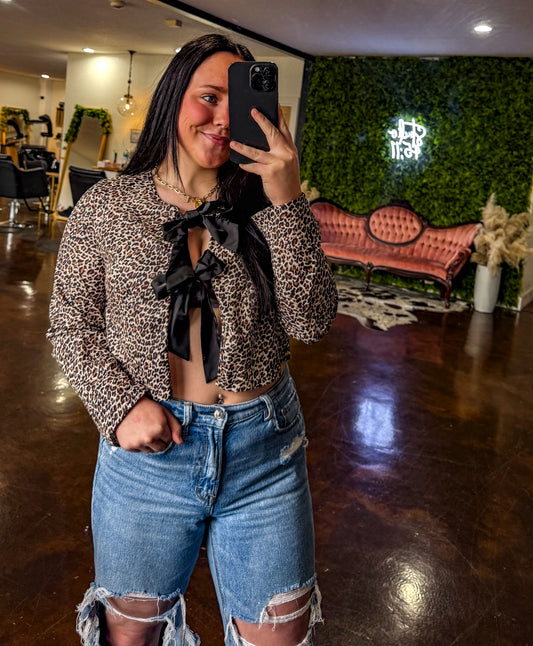 Cheetah Dreams Bow Top