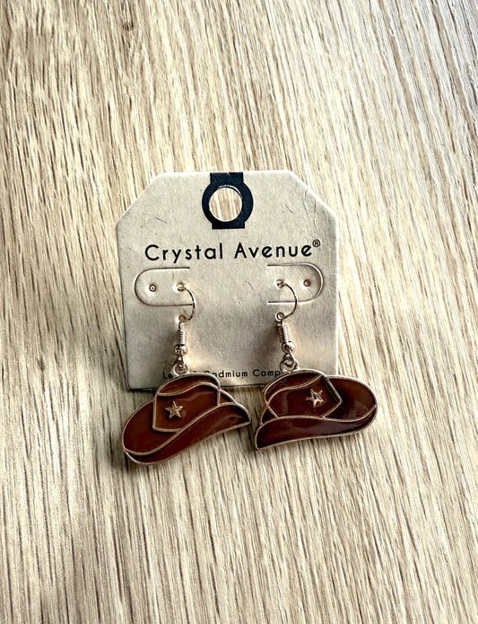 Cowgirl Hat Earrings